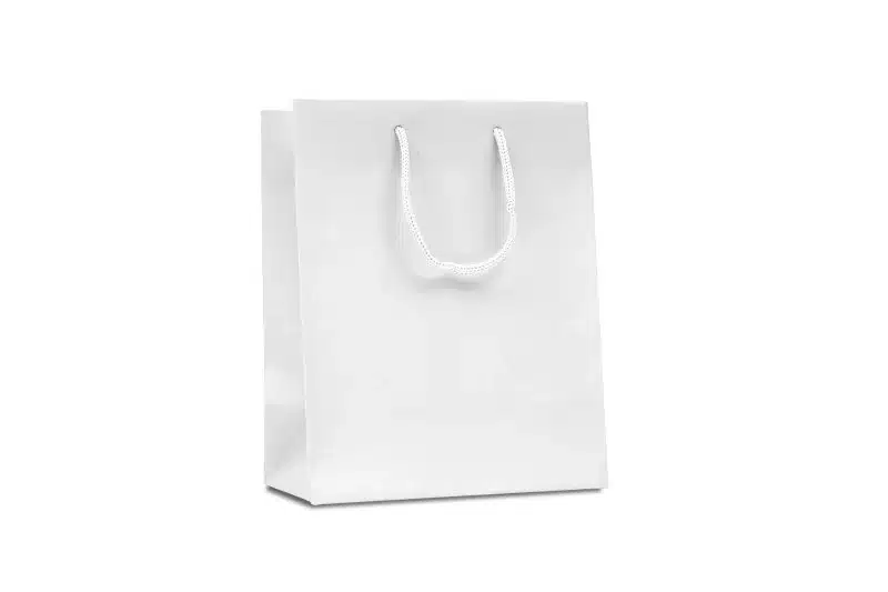 Sac mat papier blanc